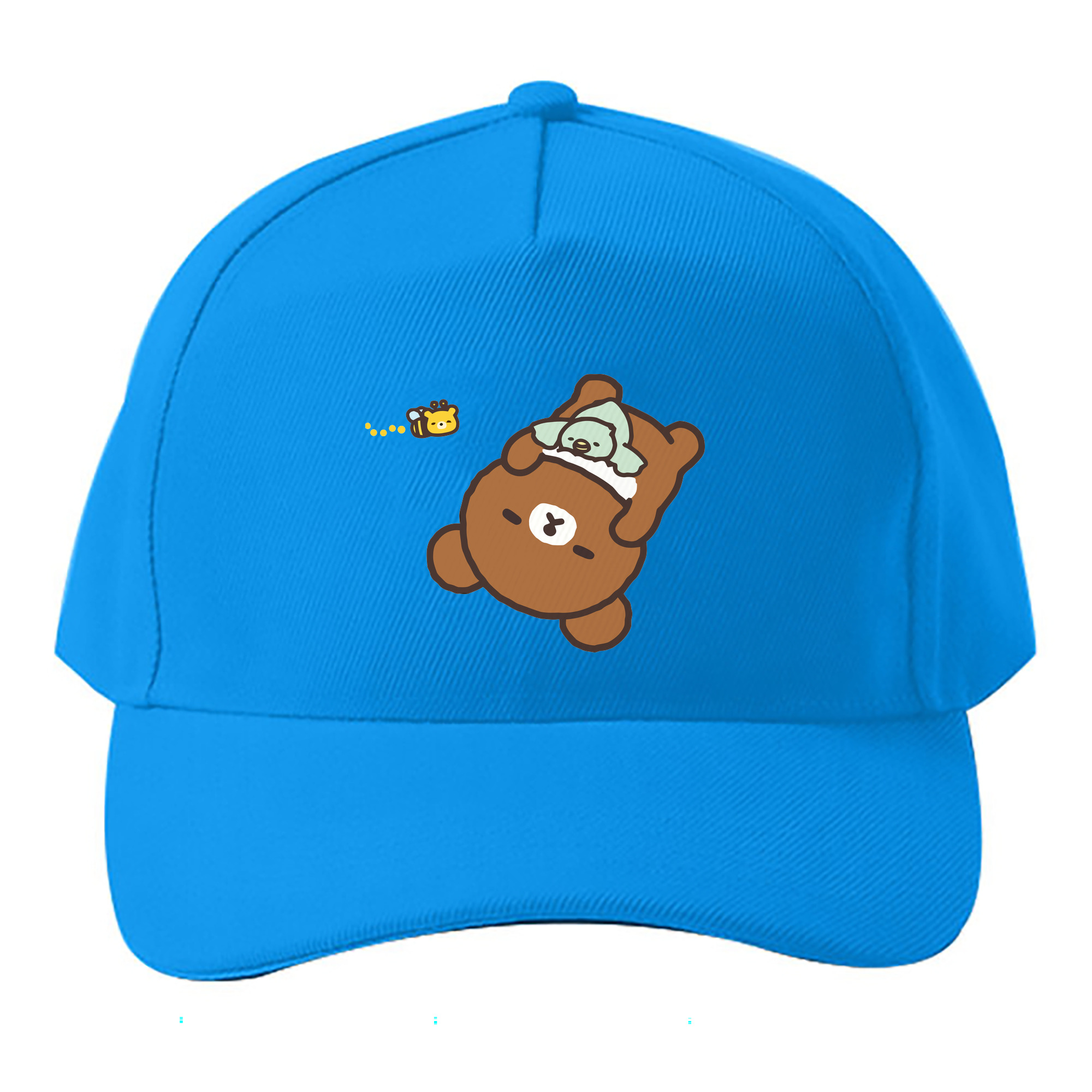 （画像用） リラックマ リラックマ キイロイトリ Rilakkuma Korilakkuma Kiiroitori ベースボールキャップ 綿100％ 男女兼用 帽子 スポーツ